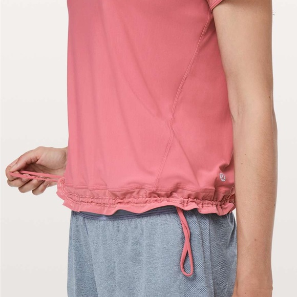 Lululemon Find Focus Cinch Top in Cherry Tint - Picture 2 of 7